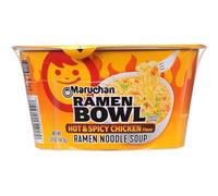 Maruchan Bowl - Fideos ramen con sabor a pollo picante y picante con verduras, 3.25 onzas (paquete de 12)