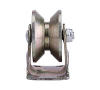 Marukio Bracke2pcs 2 V Tipo Riel de Rueda con Soporte Rodillo de Puerta Corredera Acero Steelt 12×8×4 2Pcs 2 V Tipo Riel de Rueda con Soporte Rodillo de Puerta Corredera Acero