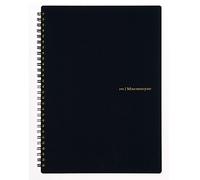 Maruman 1 Ejecutivo de tapa dura Notebook (N161), color negro 9.92 Inches x 7.05 Inches (Ruled)
