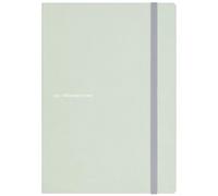 Maruman MNEMOSYNE - Cuaderno de diario, 8.5 x 6.02 pulgadas (A5), cuadrícula de puntos de 5 mm, tapa dura con banda elástica, marcadores y bolsillo interior, 90 g/m², 120 hojas/240 páginas, verde