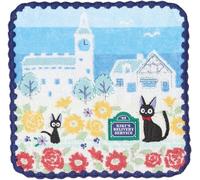 Marushin 1005045700 Ghibli Kiki's Delivery Service, Jiji Mini Toalla, Koriko Blue Sky, aprox. 25 x 25 cm