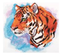 MARUSSIA Panna - Kit de punto de cruz (25 x 25 cm), diseño de tigre