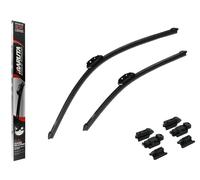 MARUTA Lotus Perl-Effekt Scheibenwischer SET 650 mm / 475 mm (650mm/480mm) - universal - vorne, Aero-dynamik optimierte Wischerblätter aus exklusiver Silikon / Gummimischung (made in Japan)
