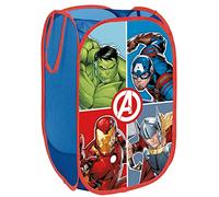 ARDITEX Cesta Plegable Infantil Los Vengadores, Organizador Rectangular con Asas para Almacenaje de Ropa y Guardar Juguetes, Flexible, Ligero y Resistente 36 x 36 x 58 cm