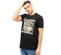 MARVEL 70'S Cap Camiseta, Negro, Hombre
