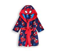 Marvel Albornoz de Spider-Man para niños, pijama de superhéroe azul y rojo, bata de cómics, regalo