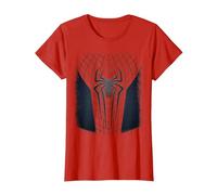 Marvel Amazing Spider-Man No Way Home Costume Camiseta, Mujer, Rojo, L