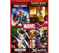 Marvel Animés-Coffret : Iron Man + Wolverine + X-Men + Avengers Confidential [Francia] [DVD]