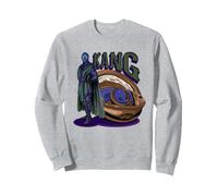 Marvel Ant-Man and The Wasp: Quantumania Kang with Time Ship Sudadera, Unisex para Adultos, Gris Jaspeado, XL