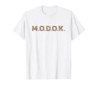 Marvel Ant-Man and The Wasp: Quantumania MODOK Name Logo Camiseta, Hombre, Blanco, S