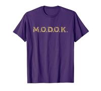 Marvel Ant-Man and The Wasp: Quantumania MODOK Name Logo Camiseta, Hombre, Morado, XL