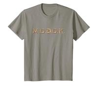 Marvel Ant-Man and The Wasp: Quantumania MODOK Name Logo Camiseta, Niños, Pizarra, 10 años