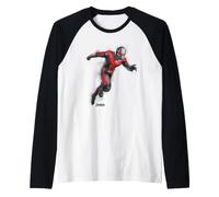 Marvel Ant-Man Scott Lang Avengers Endgame Paint Portrait Camiseta Manga Raglan