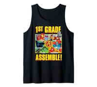 Marvel Avengers 1st Grade Assemble! First Day Back to School Camiseta sin Mangas