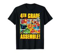 Marvel Avengers 4th Grade Assemble! First Day Back to School Camiseta