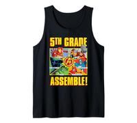 Marvel Avengers 5th Grade Assemble! First Day Back to School Camiseta sin Mangas