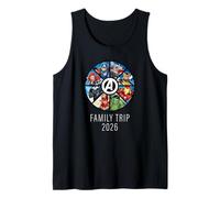 Marvel Avengers A-Logo Circle Super Hero Family Trip 2026 Camiseta sin Mangas
