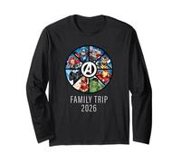 Marvel Avengers A-Logo Circle Super Hero Family Trip 2026 Manga Larga