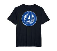 Marvel Avengers Assemble A-Logo Team Blue Camiseta, Hombre Tallas Grandes, Negro, 6X Alto