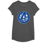 Marvel Avengers Assemble A-Logo Team Blue Camiseta, Niñas, Asfalto, M