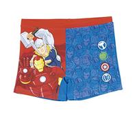 Marvel Avengers Bañador Niño, Slip Cortos de Natación Infantil, Bañador Bóxer para Niños, Shorts de Baño Los Vengadores, Talla 6 Años - Azul