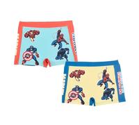 Marvel Avengers Bañador para Niño, 2 Pares de Shorts de Baño Boxer, Superheroe Bañador de Natación para Niños, Tallas 4 a 10 Años (FR/ES, Edad, 10 años, Regular, Multicolor)