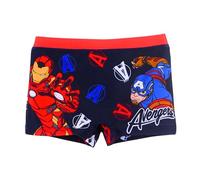 Marvel Avengers Bañador para Niño, Diseño Iron Man y Capitan America Shorts de Baño Bañador Infantil, Talla 6 Años | Azul