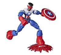 Marvel Avengers Bend and Flex Action Figure, 15-cm Flexible Captain America Supe
