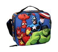 Marvel Avengers Bolsa Térmica Infantil 3D EVA | Bolsa Porta Alimentos Isotérmica Reutilizable | Bolsa de Almuerzo Escolar Portátil | Bolsa Ligera para Colegio, Viajes y Picnic