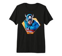 Marvel Avengers Captain America Coming out of Cutout Frame Camiseta Premium
