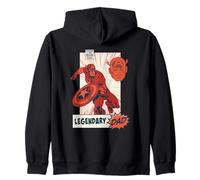 Marvel Avengers Captain America Legendary Dad Father's Day Sudadera con Capucha