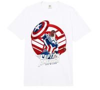 Marvel Avengers Captain America Sam Wilson Pop Art Portrait Comfort Colors Adult Heavyweight T-Shirt