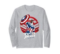Marvel Avengers Captain America Sam Wilson Pop Art Portrait Manga Larga