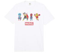 Marvel Avengers Captain America Thor Iron Man Spidey Pop Art Comfort Colors Adult Heavyweight T-Shirt