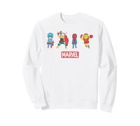 Marvel Avengers Captain America Thor Iron Man Spidey Pop Art Sudadera