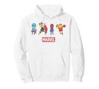 Marvel Avengers Captain America Thor Iron Man Spidey Pop Art Sudadera con Capucha
