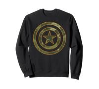 Marvel Avengers Captain America's Shield Camouflage Logo Sudadera