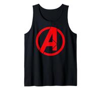 Marvel Avengers Classic Minimalist Red Team Large Chest Logo Camiseta sin Mangas
