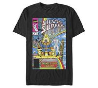 Marvel Avengers Classic Thanos Galaxy Guide Organic-Camiseta de Manga Corta, Negro, S Unisex Adulto