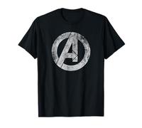 Marvel Avengers Distressed Logo White Camiseta