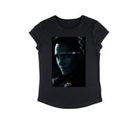 Marvel Avengers: Endgame - Avenge Loki Women's Rolled Sleeve T-Shirt, Camiseta Mujer, Negro, S