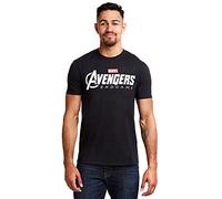 Marvel Avengers Endgame Logo Camiseta, Negro (Black Blk), Large (Talla del Fabricante: Large) para Hombre