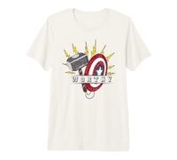 Marvel Avengers Endgame Worthy Thor's Hammer & Cap's Shield Camiseta Premium