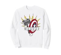 Marvel Avengers Endgame Worthy Thor's Hammer & Cap's Shield Sudadera