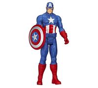 Marvel Avengers- Figura Titan Capitan America Vengadores Avengers Marvel 30cm Muñecos acción, Multicolor, 30.7 x 10.4 x 5.1 (Hasbro A4809E27)