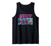 Marvel Avengers Hawkeye Classic Retro Comics Costume Panels Camiseta sin Mangas