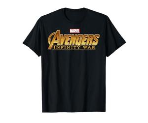 Marvel Avengers Infinity War Golden Logo Graphic Camiseta Camiseta