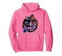 Marvel Avengers Infinity War Neon Team Sudadera con Capucha, Unisex para Adultos, Rosa Brillante, S