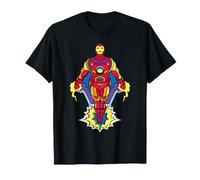 Marvel Avengers Iron-Man Pop Art Stylized Flying Portrait Camiseta