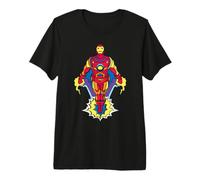 Marvel Avengers Iron-Man Pop Art Stylized Flying Portrait Camiseta Premium